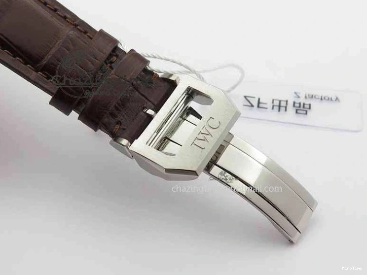 MIROTIME 0403 Unique Portuguese IW3714 Diam ZF V2 1:1 Best Edition Gray Dial On Brown Leather Strap A79350 (Slim Movement) 7250
